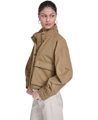 Women's Stand Collar Zipper Jacket