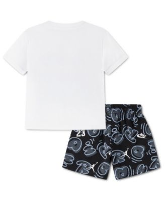 Boys' Toddler 2T-4T Printed Movement Lines T-Shirt & Shorts, 2-Piece Set