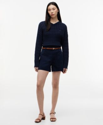 Women's Twill Patch Pocket Shorts