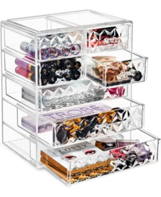 7 Drawer Acrylic Makeup Organizer Case for Cosmetics, Makeup and Jewelry