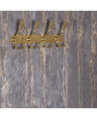 Heavy Duty 5-Tri Hook Wall Rack - Gold