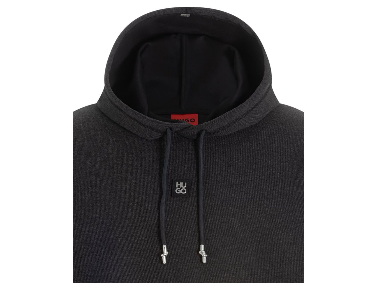 Мужское худи Hugo Boss Relaxed-Fit, цвет: Средний серый — фото 3