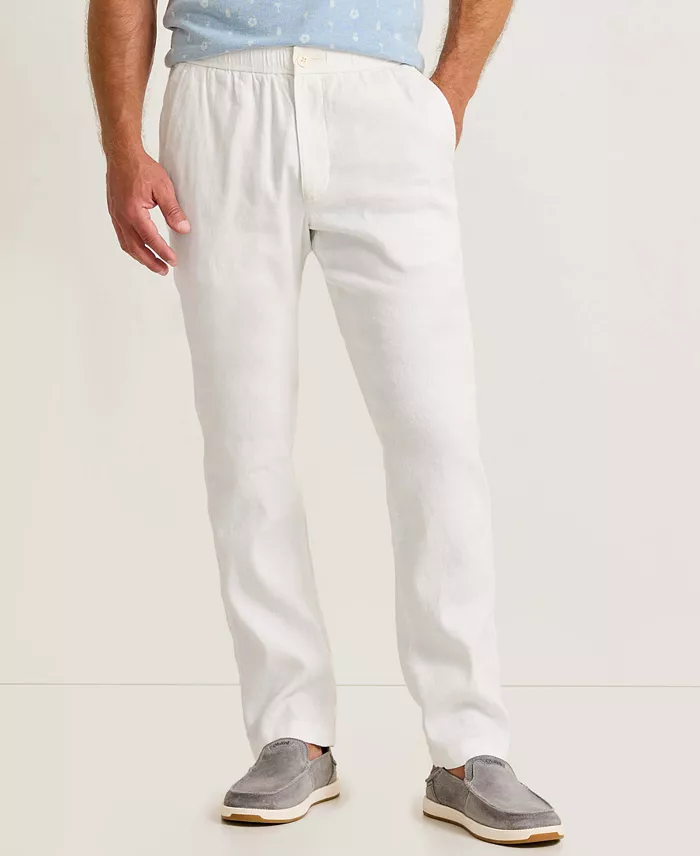 Men's Linen-Blend Beach Coast Classic-Fit Pants
