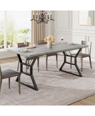 Kitchen Table 70.9 inch Large Dining Room Table for 6 Rectangular Kitchen Table