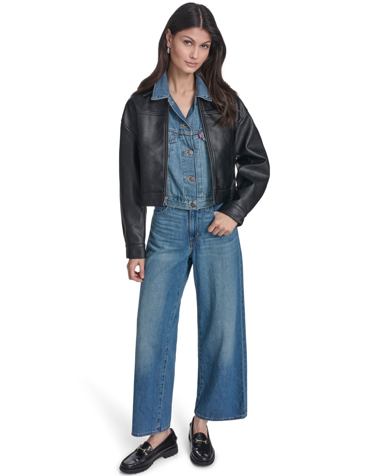 Women's Laydown Collar Zip-Front Jacket