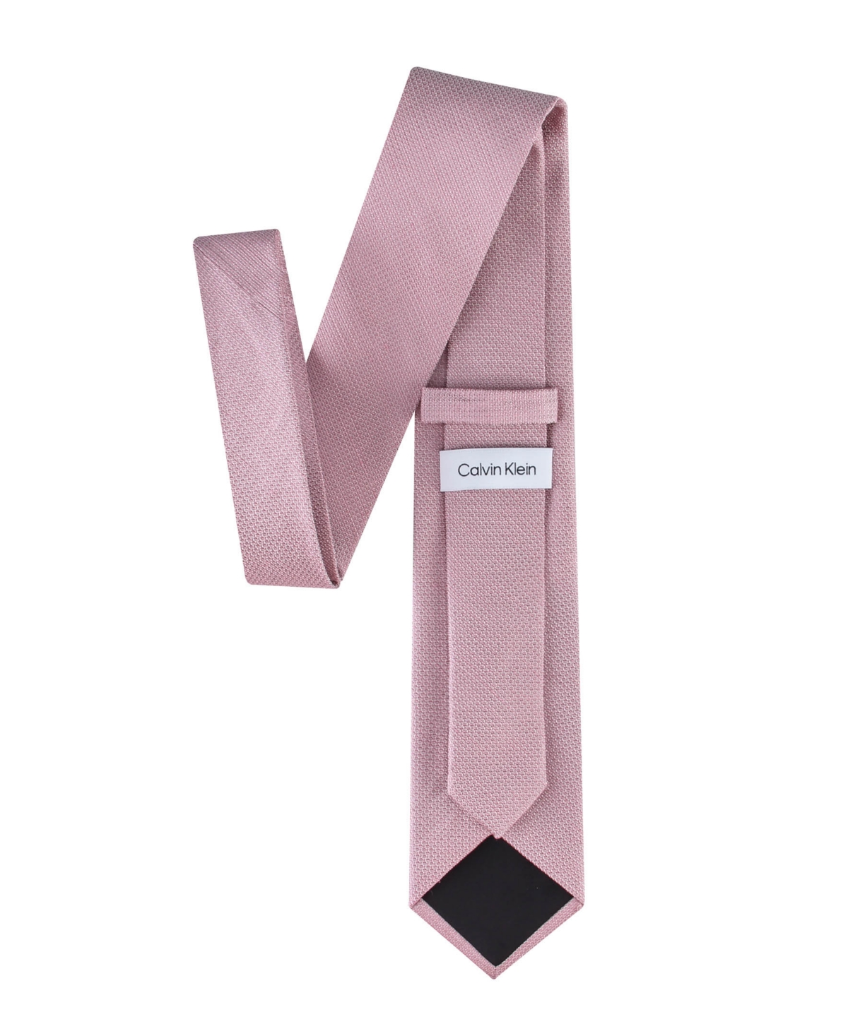 Calvin Klein Men's Textured Solid Silk & Linen Blend Tie