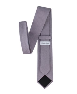 Men's Textured Solid Silk & Linen Blend Tie