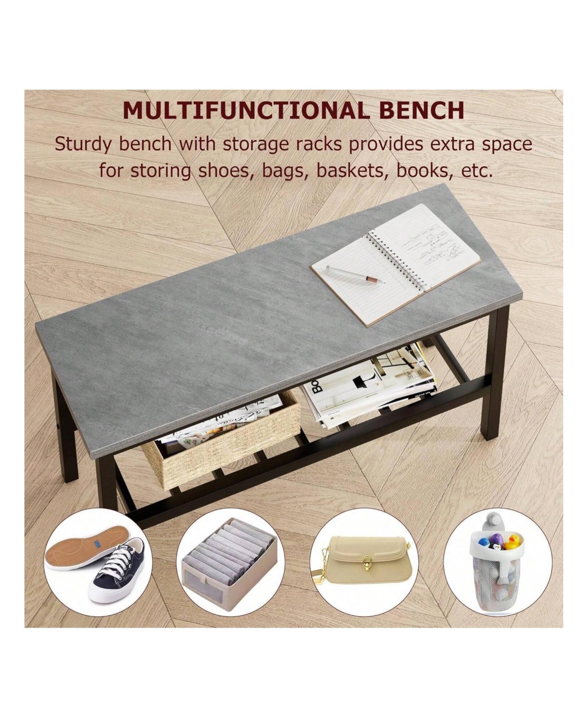 Gaomon Kitchen Table Dining Table Set For 4 Modern Kitchen Table for Dining Room, Home Office, Living Room