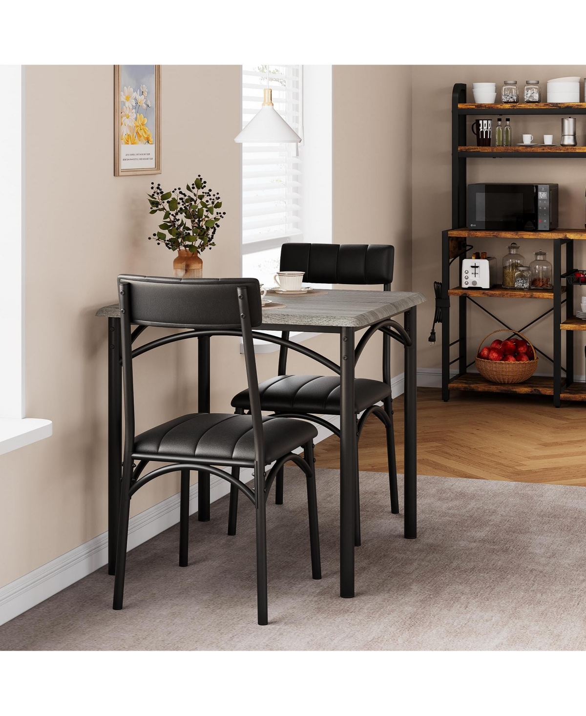 Gaomon Kitchen Table Small Dining Table Set for Dining Room, Home Office, Living Room