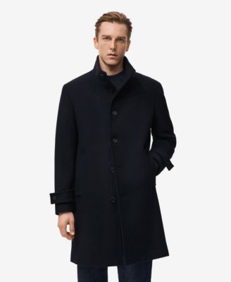 Men's Wool Funnel Neck Coat