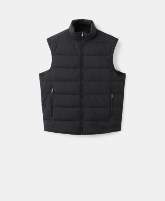 Men's Down And Feather Filling Quilted Vest