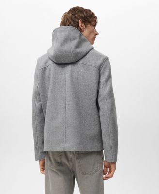 Men's Hood Wool Jacket