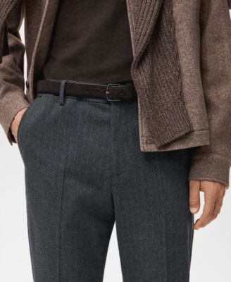 Men's Slim-Fit Flannel Pants