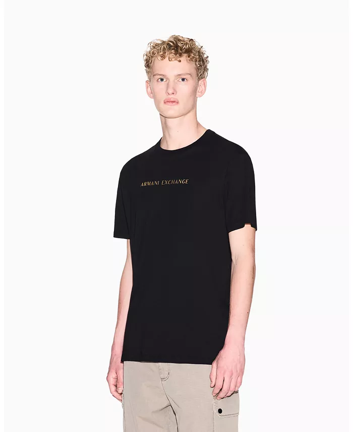 Men's Black and Gold T-Shirt - thumbnail 9