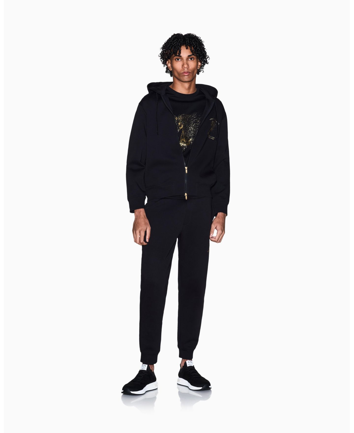 Мужские брюки A|X Armani Exchange Lunar New Year Graphic Jogger, цвет: Чёрный — фото 2