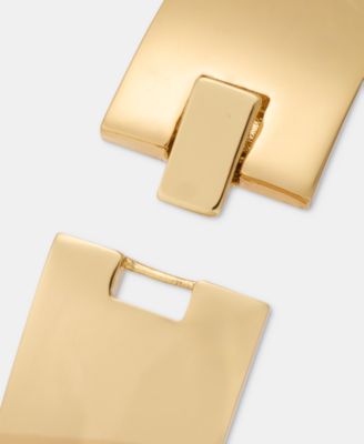 Gold-Tone Sculptural Bangle Bracelet