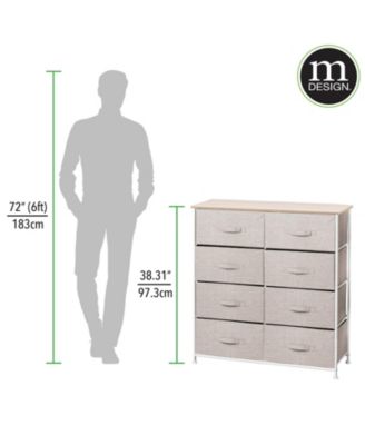 Large Storage Dresser Furniture, 8 Removable Fabric Drawers