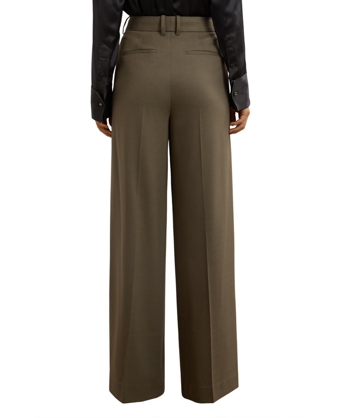 Reiss Women's Wool-Blend Wide-Leg Suit Pants