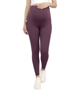 Women's Over the Belly Side Pocket Active Maternity Leggings - Motherhood Maternity