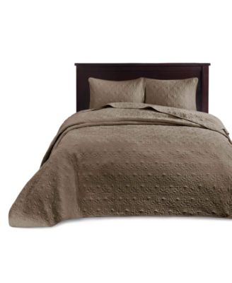 Quebec Quilted 3-Pc. Bedspread Set, King