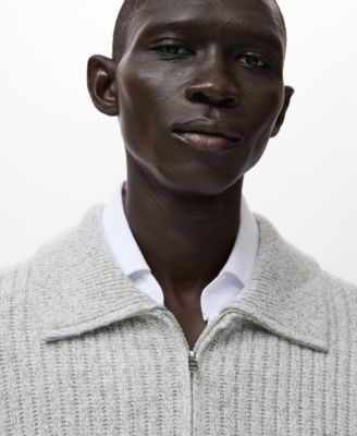 Men's Wool-Blend Zipper Sweater