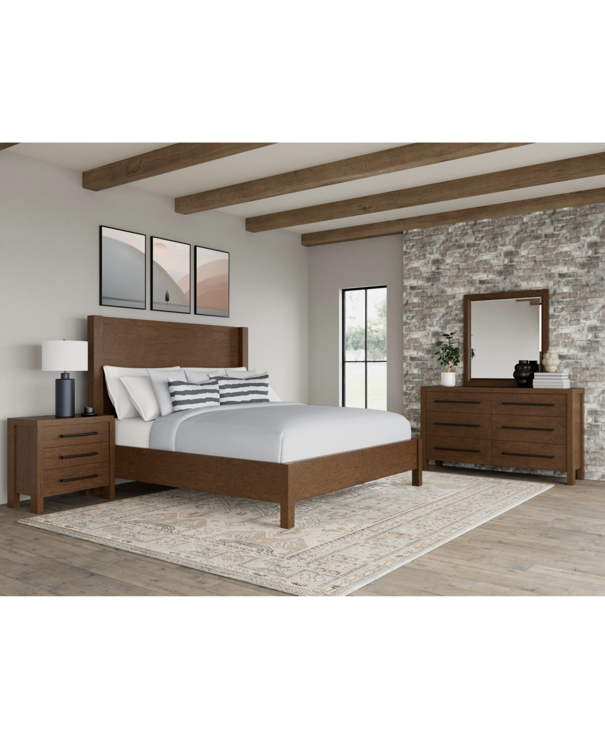 Davie 3-Pc. King Set (Panel Bed