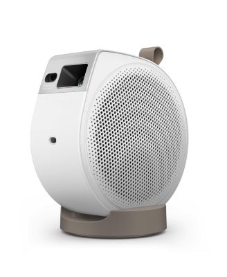 GV32 Full HD HDR LED DLP Smart Ceiling Projector, White, Bundle with Carry Case