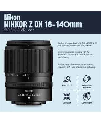 Z fc DX-Format Mirrorless Camera with NIKKOR Z DX 18-140mm , Candisk PRO 64GB, Alpine 120, Essentials Filter Kit,ProOp Cleaning Kit