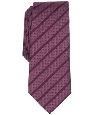 Men's Saxon Striped Slim Tie