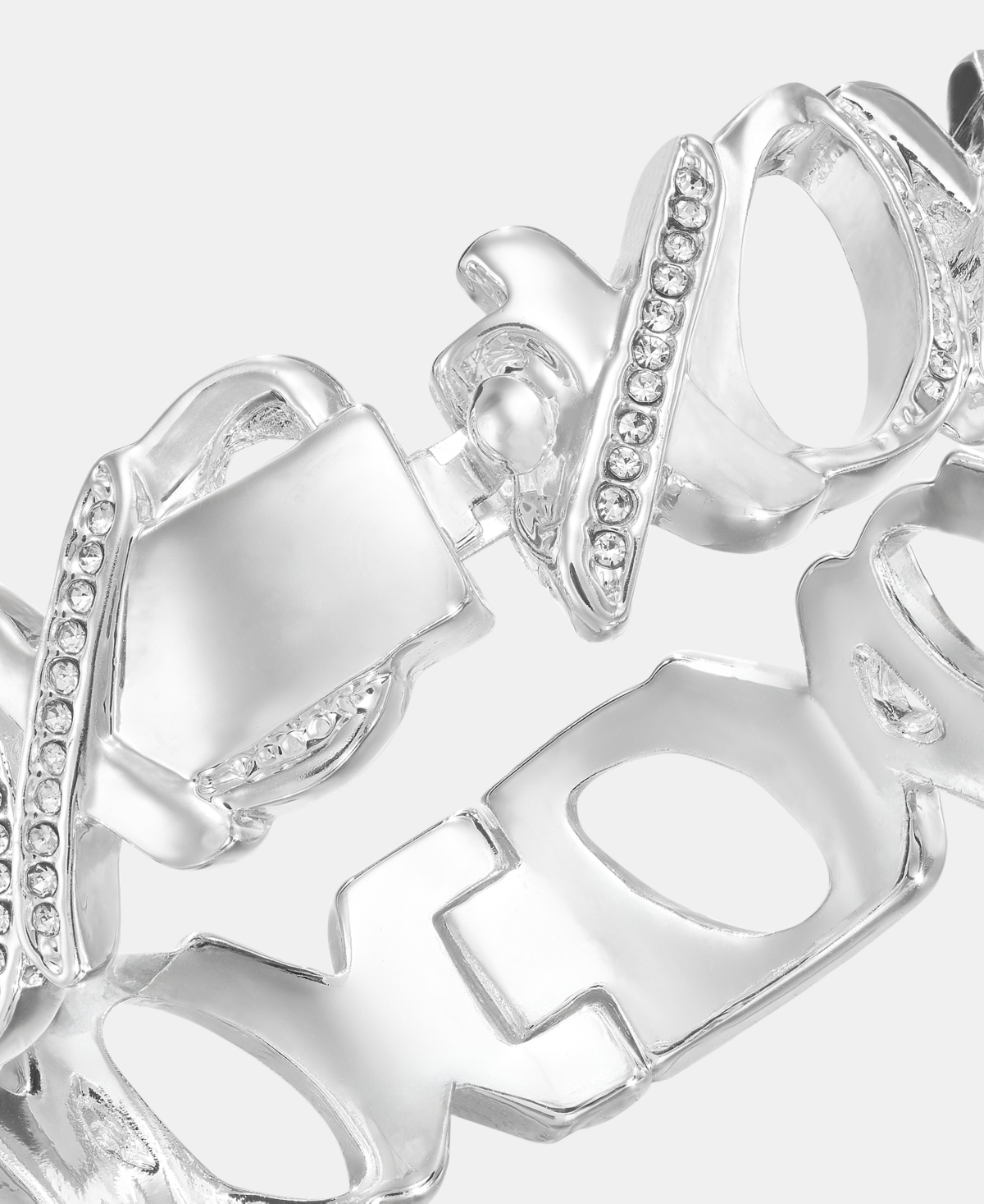 Anne Klein Pave Xoxo Bangle Bracelet
