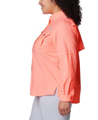 PFG Plus Size Long-Sleeve Outdoor Shirt