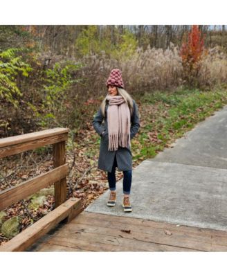 Women's Oversized Fringe Scarf