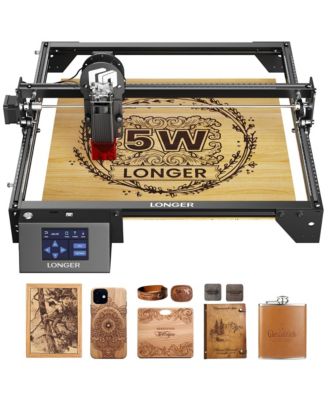 5W Laser Engraver CNC Machine with 15.7inx15.7in Work Area, 0.01mm Precision, 3.5in Touchscreen