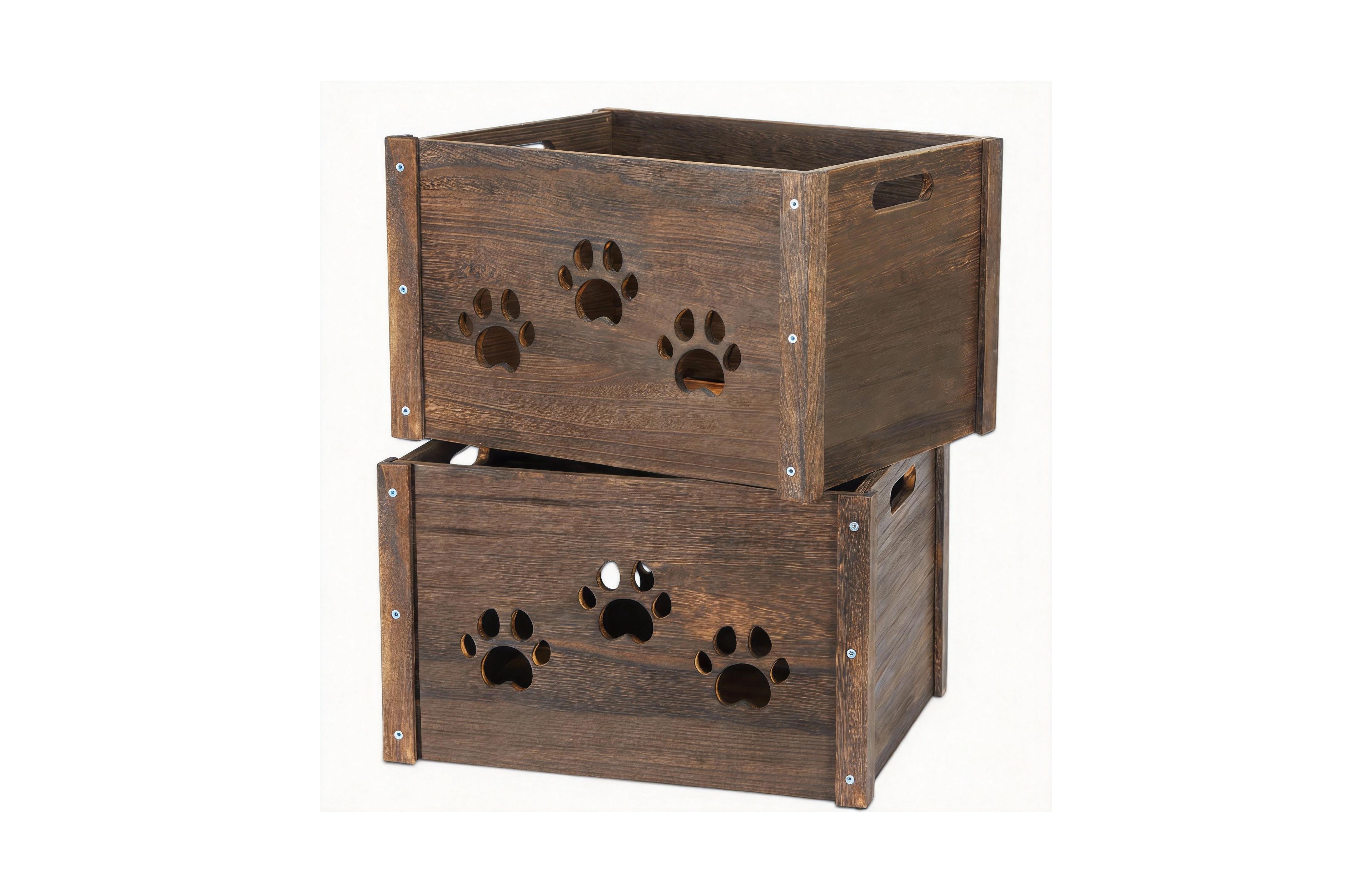 Yigii Wooden Storage Crates for Farm & Home Use
