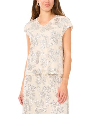 Women's V-Neck Short-Sleeve Top