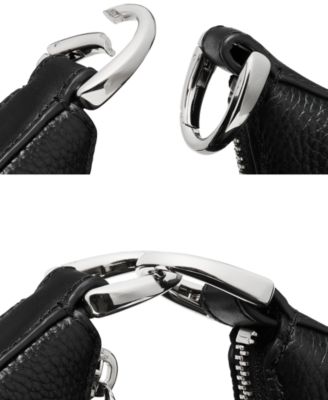 Duo Large Pebbled Leather Crossbody Bag