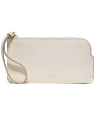 Zippy Smooth Leather Wristlet