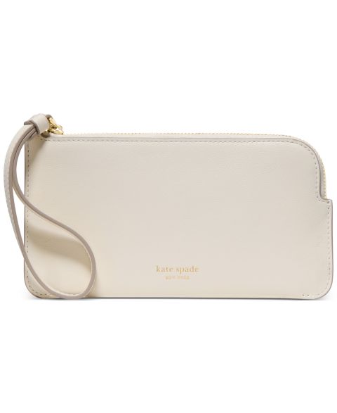 kate spade new york Zippy Smooth Leather Wristlet