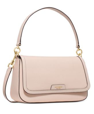 Hudson Pebbled Leather Flap Small Shoulder Bag