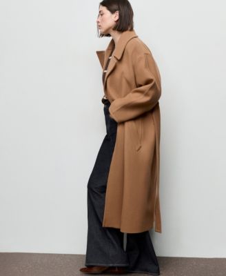 Women's Belted Manteco Wool Coat