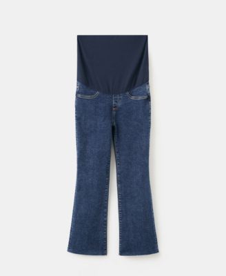 Women's Maternity Flared Cropped Jeans