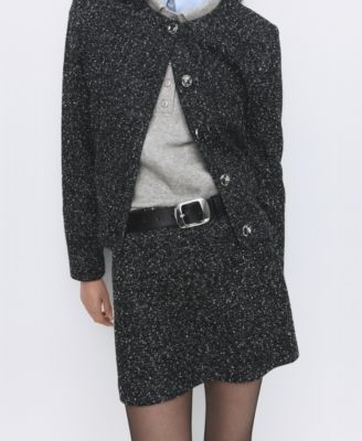 Women's Flecked Knit Skirt