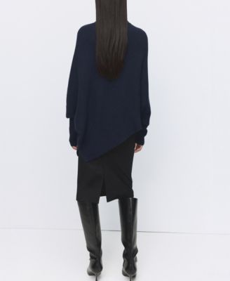 Women's Asymmetrical Roll Neck Sweater