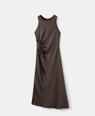 Women's Gathered Detail A-Line Dress