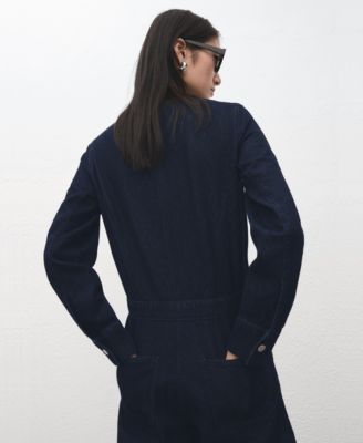Women's Buttons Denim Jumpsuit