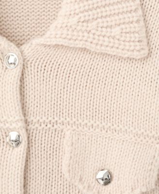 Women's Polo Collar Knitted Jacket