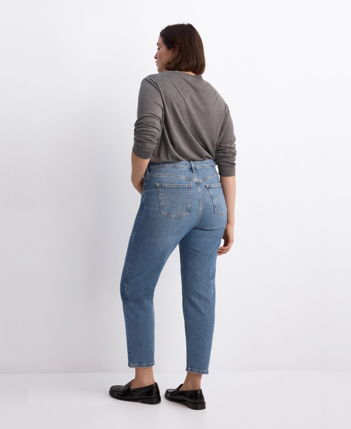 Mango Women's New Mom Comfort High-Rise Jeans