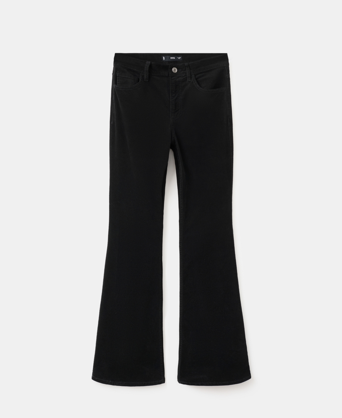 Mango Women's Velvet Flared Jeans