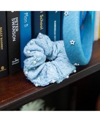 Women's Tweed Scrunchie Set of 3 - Sequin Pearls