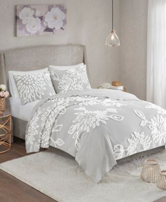 Veronica Floral 3-Pc. Duvet Cover Set, King/California King